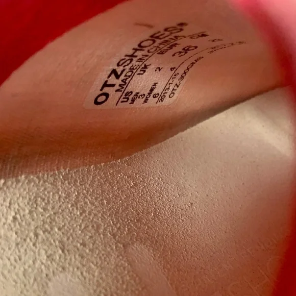 🔥NEW OTZ 300GMS UNISEX LINEN Shoes in Fuchsia (pink) NWT - Picture 8 of 16